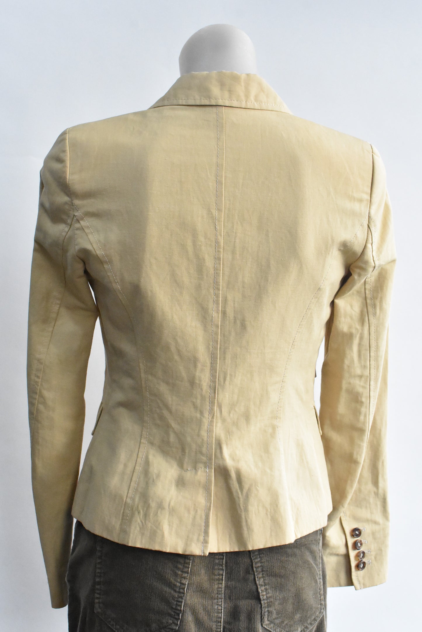 United Colors of Benetton linen/cotton blend blazer, S/XS