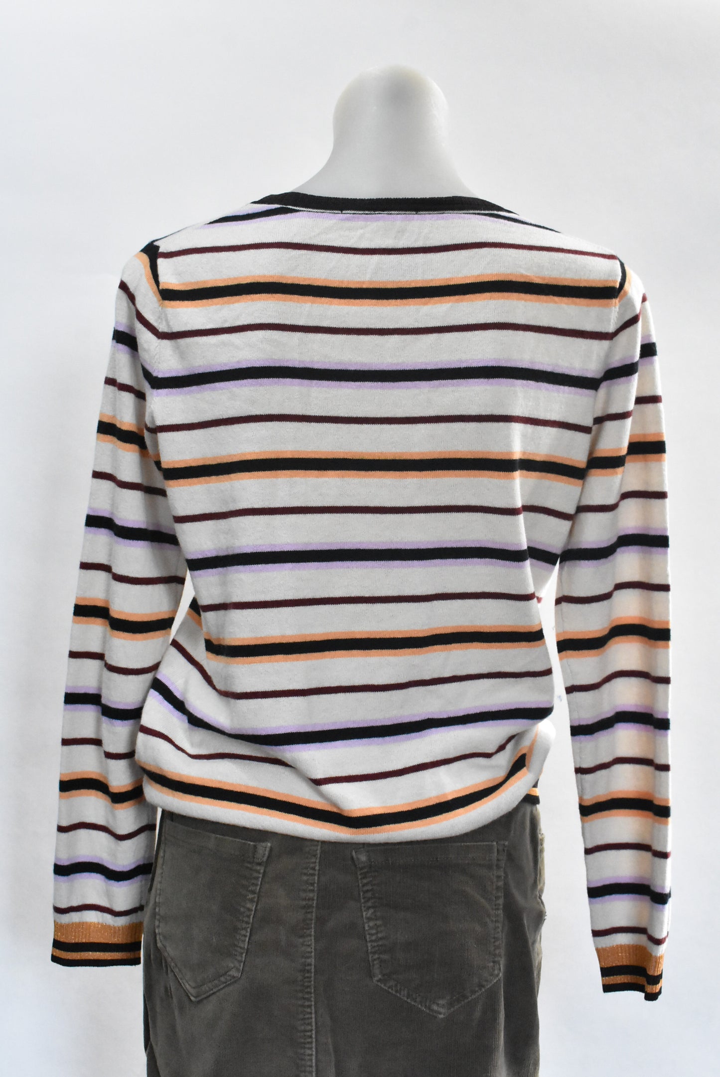 Maison Scotch, Scotch & Soda cotton & wool blend stripy top, S