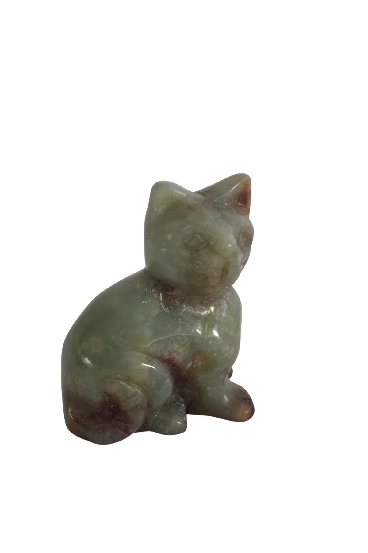 Jade cat paper weight