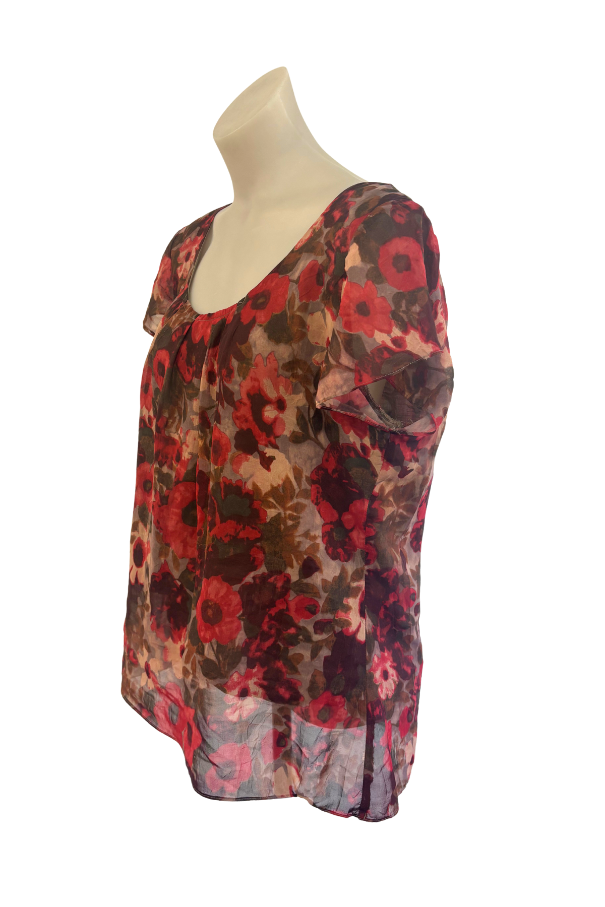 Wild South NZ made ink blot blouse, 14