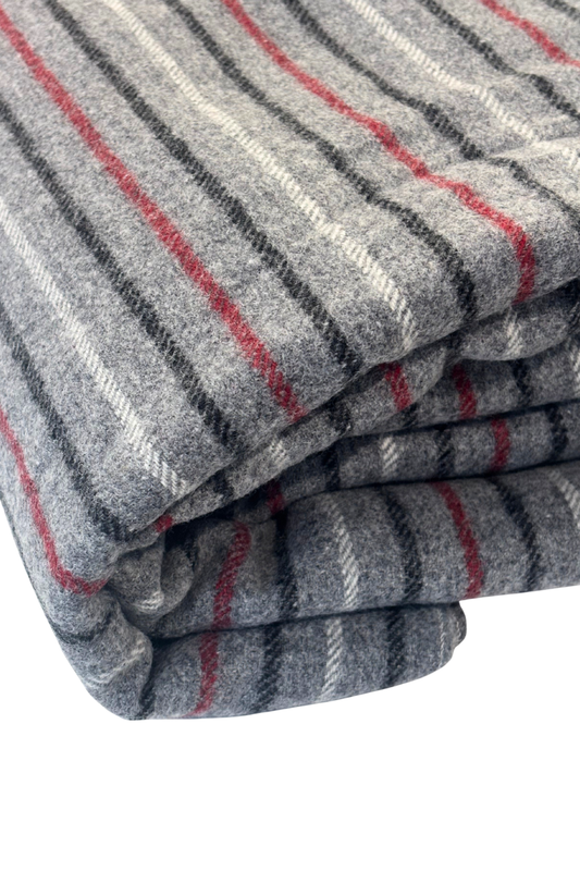 Striped wool fabric, 5m