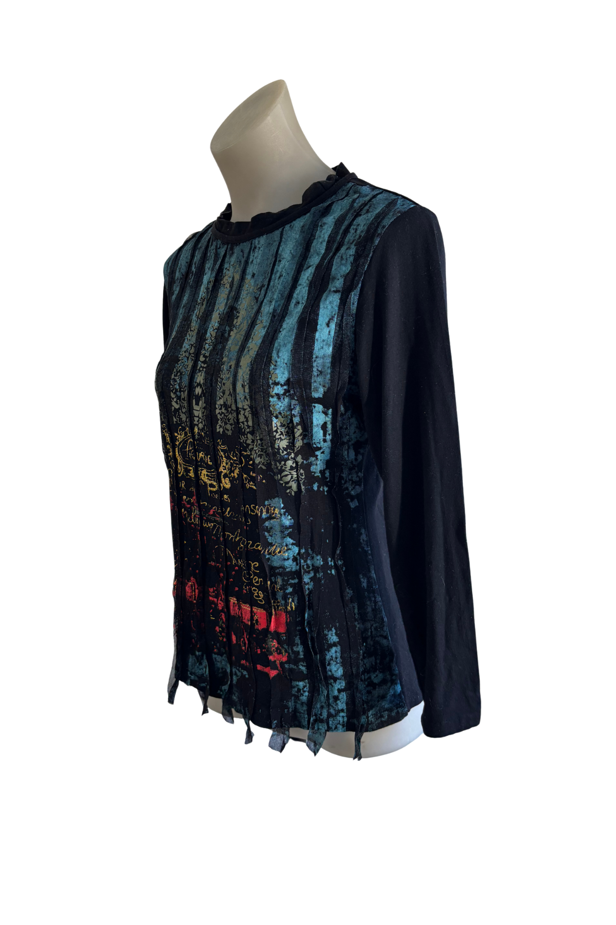 Funky screen printed top, M