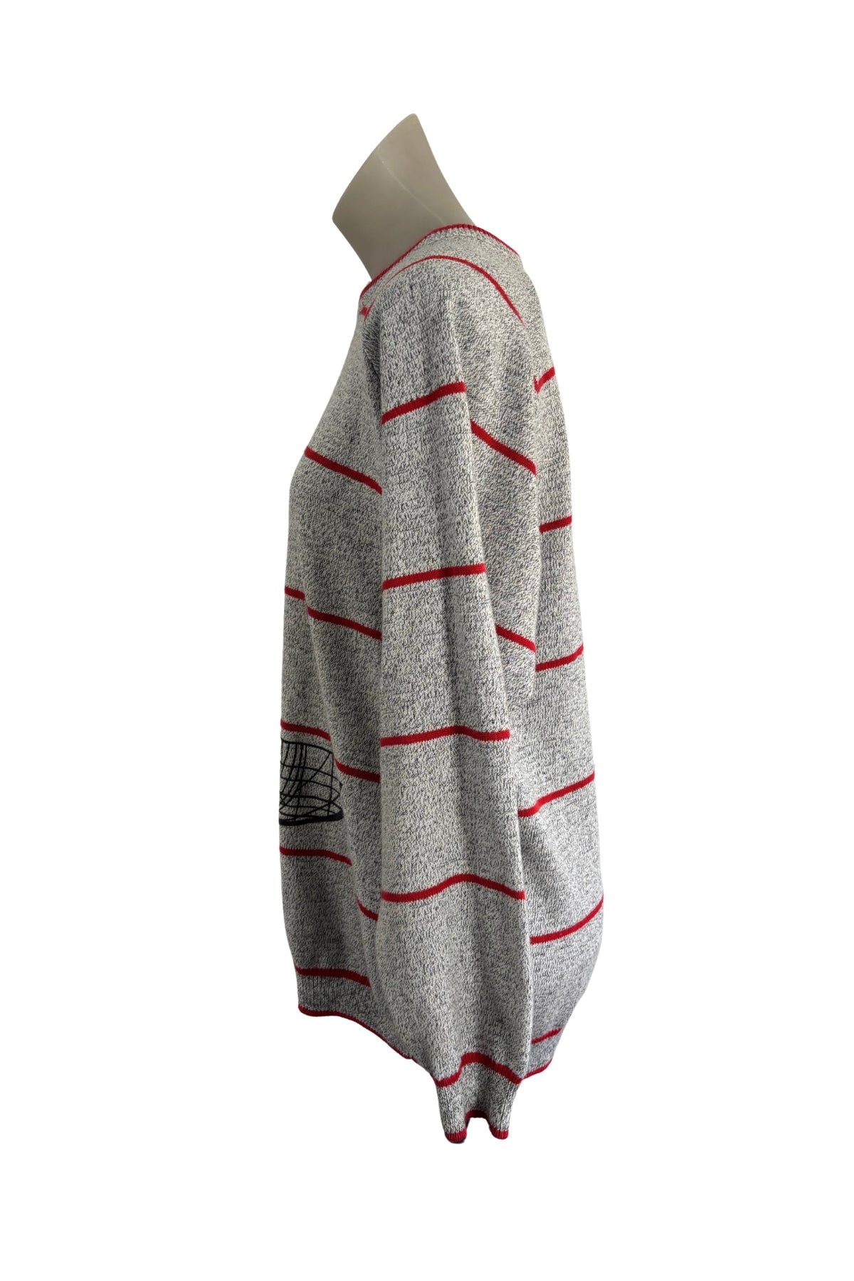 NZ made Cerano knitwear by Famarine sailboat knit jumper, M