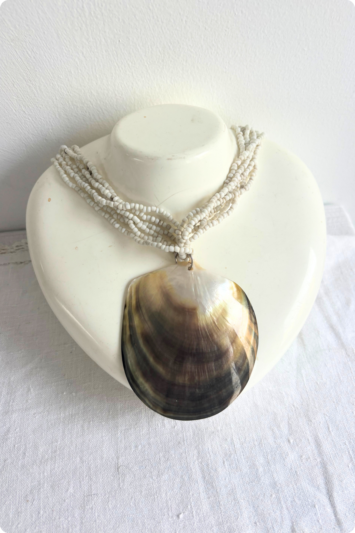 Giant shell statement necklace