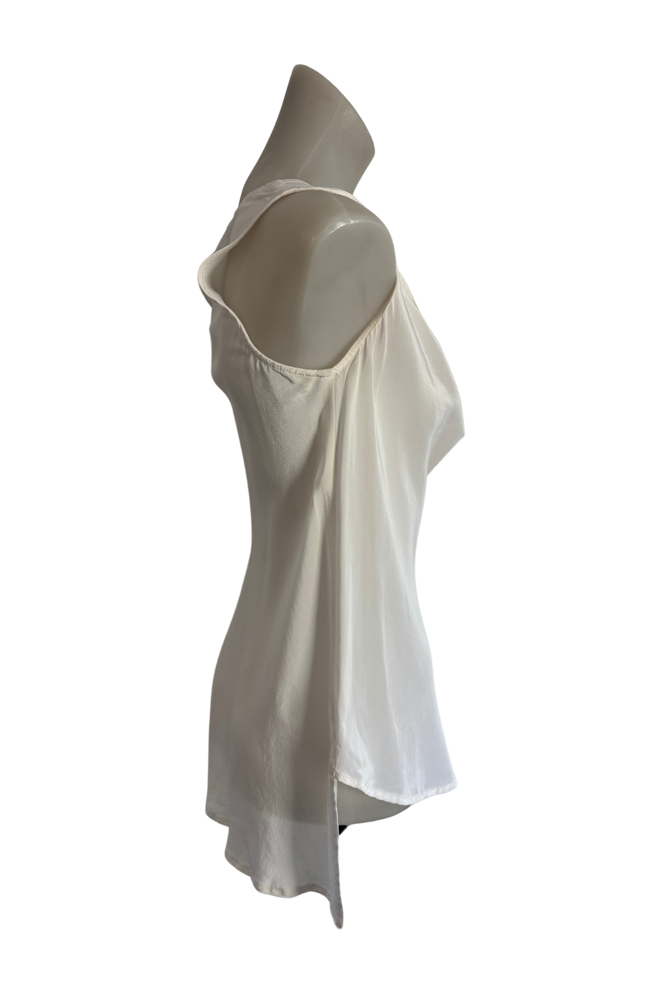 Deval NZ made silk cowl neck blouse, S