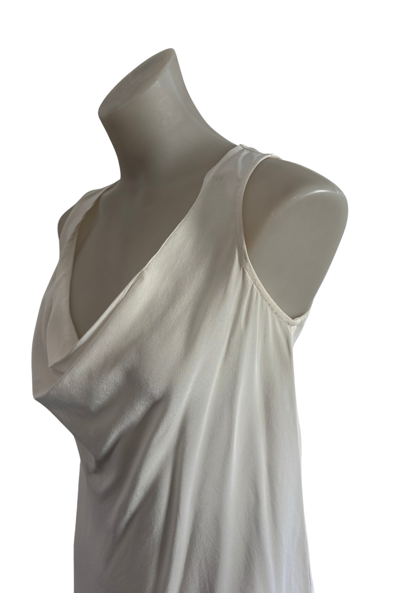 Deval NZ made silk cowl neck blouse, S