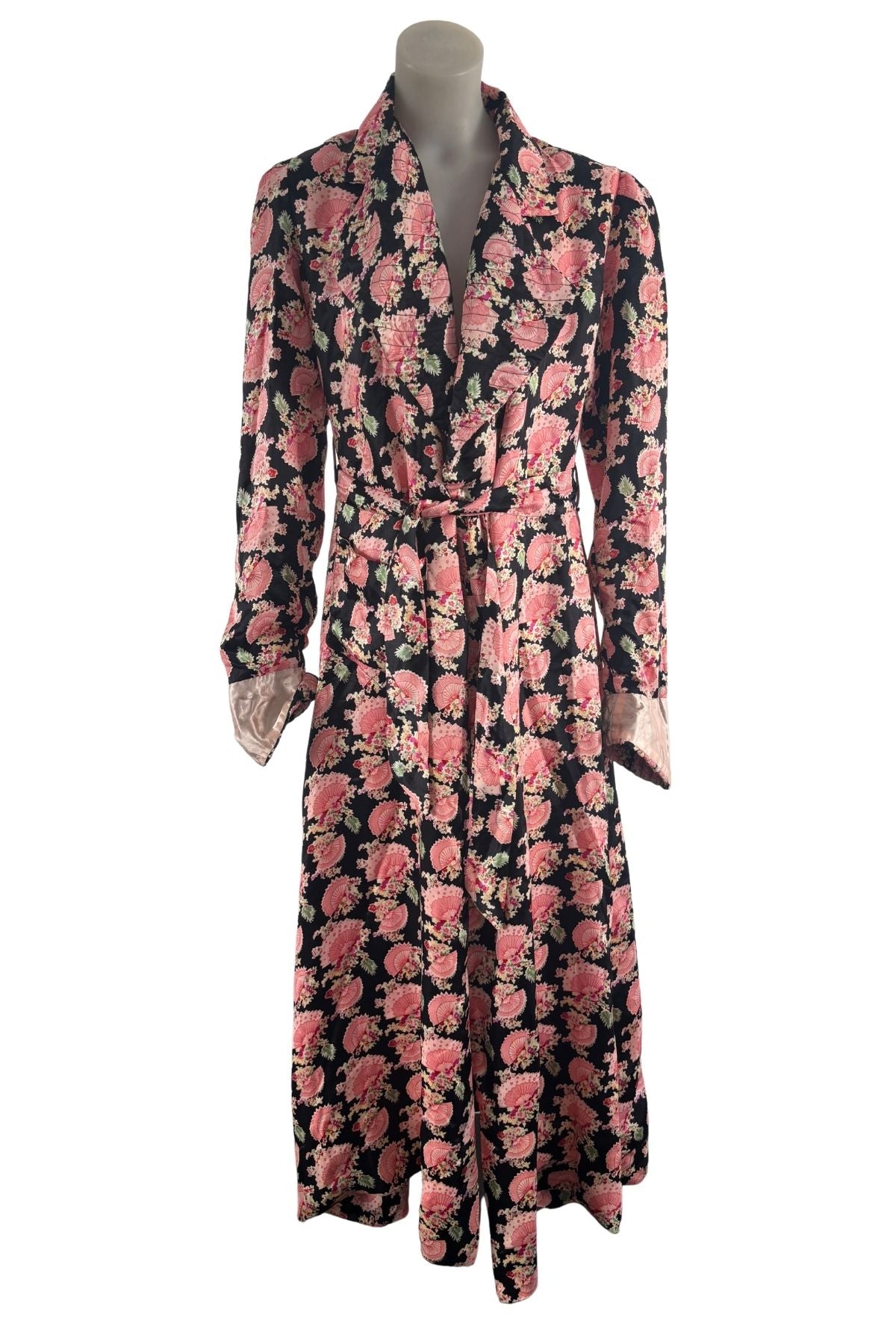 1940's/50's Beautiful silk satin dressing gown, OSFM