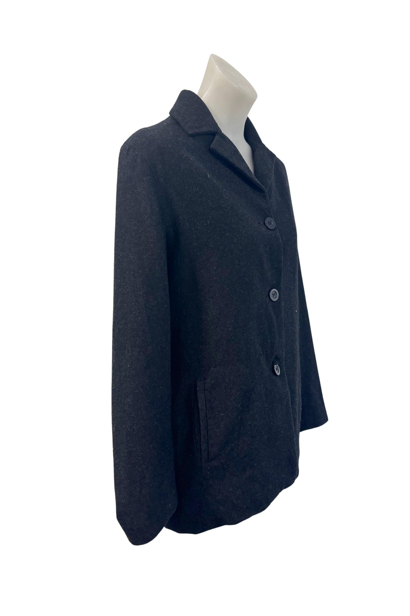Capture Ezibuy black wool coat, 12