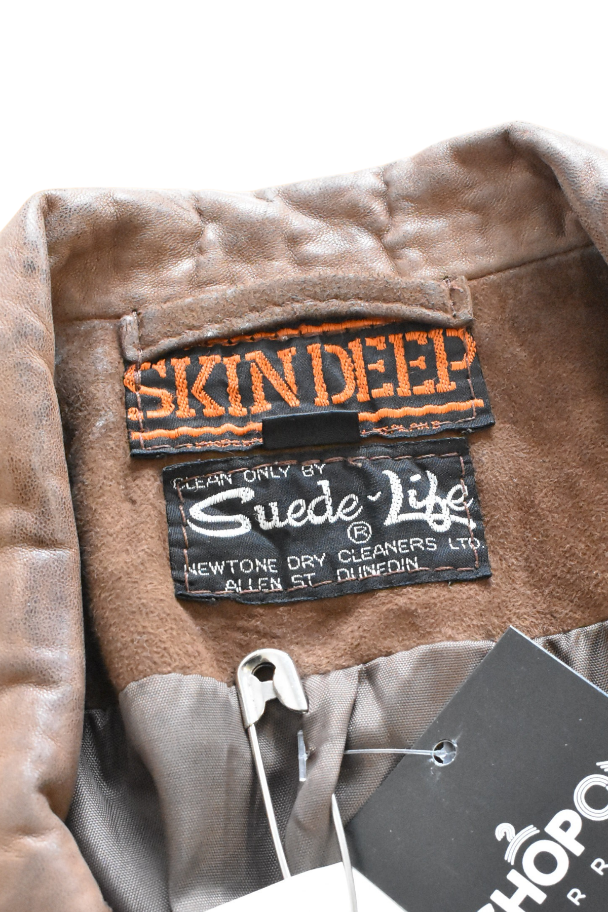 1970's Skin Deep Dunedin made creamy brown suede leather jacket, 16