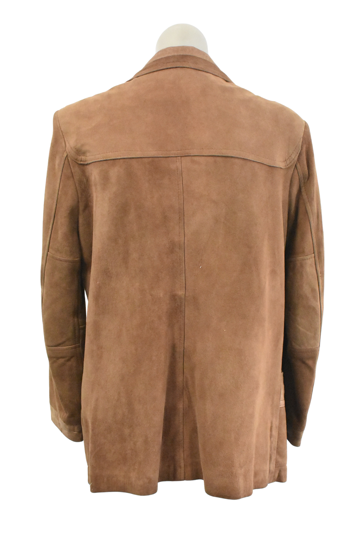1970's Skin Deep Dunedin made creamy brown suede leather jacket, 16