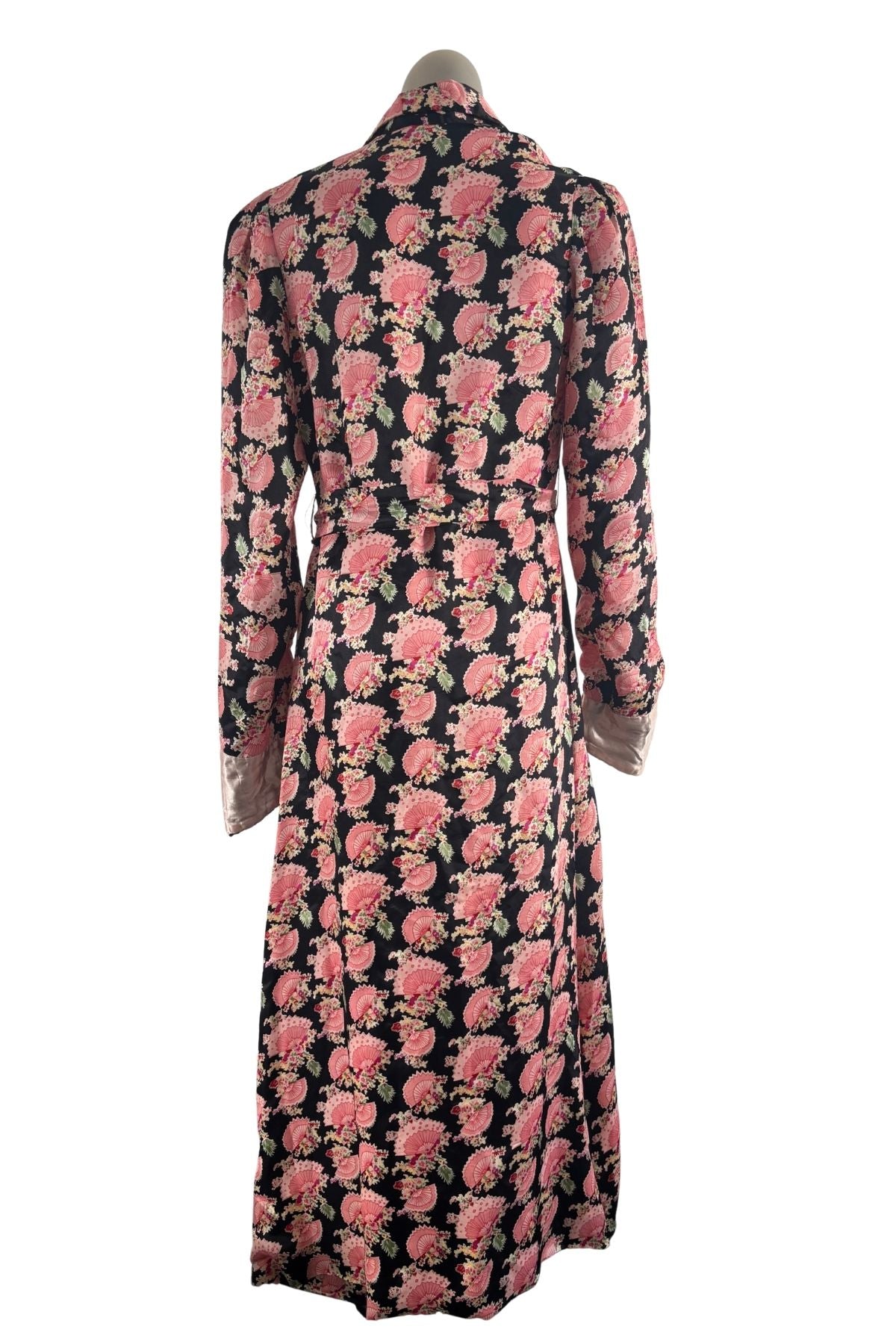 1940's/50's Beautiful silk satin dressing gown, OSFM