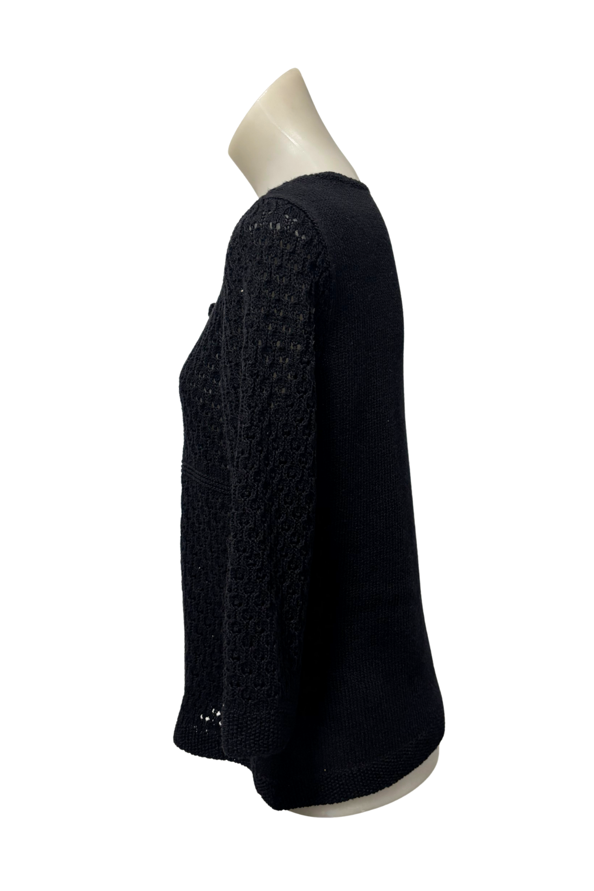 Jacqui E knit 3/4 sleeve top, S
