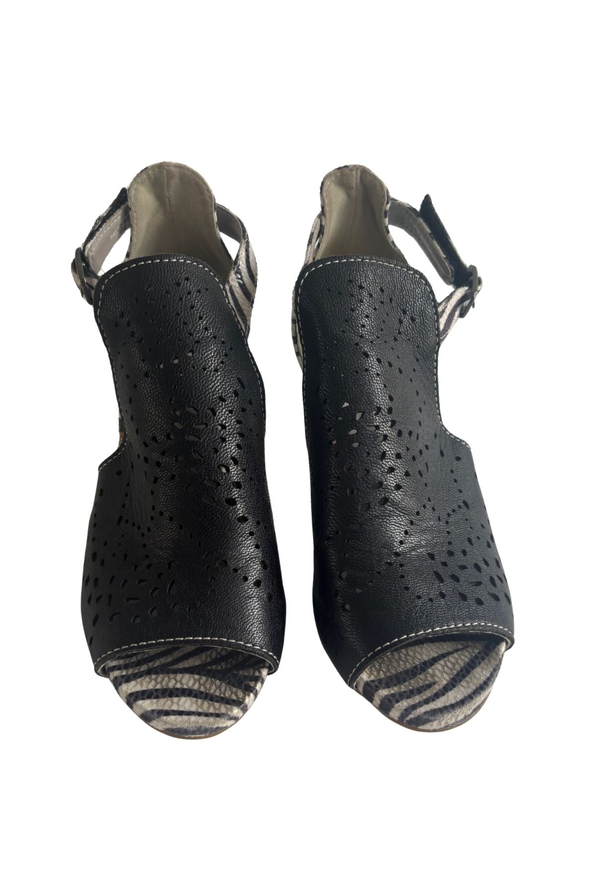 Maher X Zebra stripes heels, 37