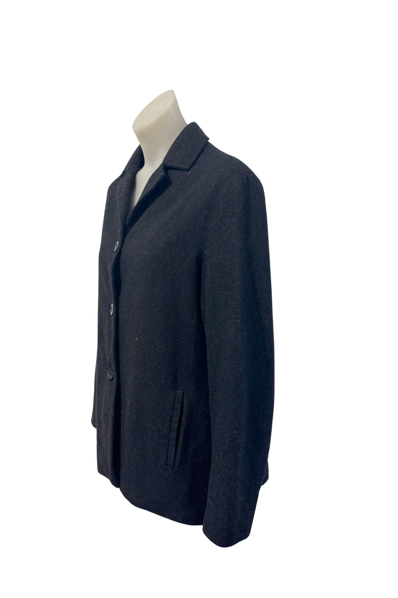 Capture Ezibuy black wool coat, 12