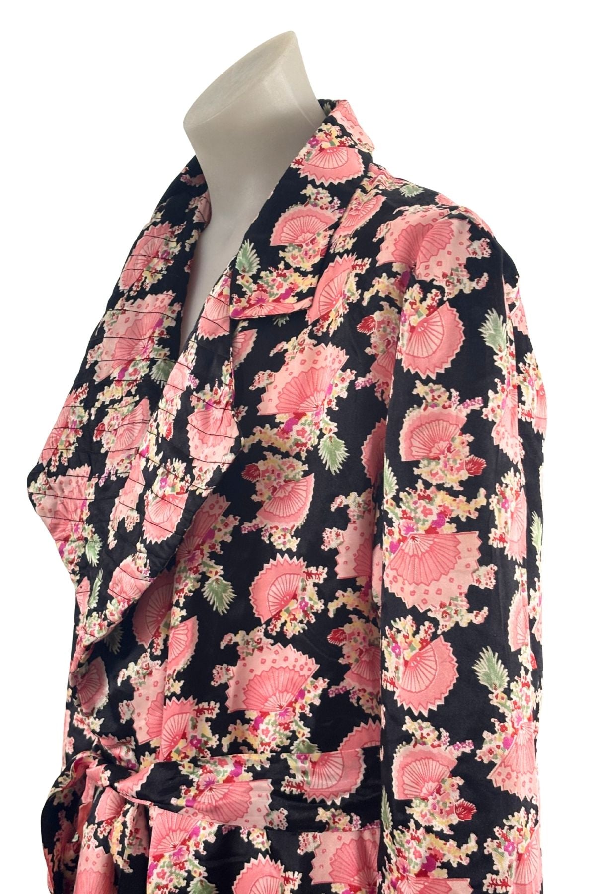 1940's/50's Beautiful silk satin dressing gown, OSFM