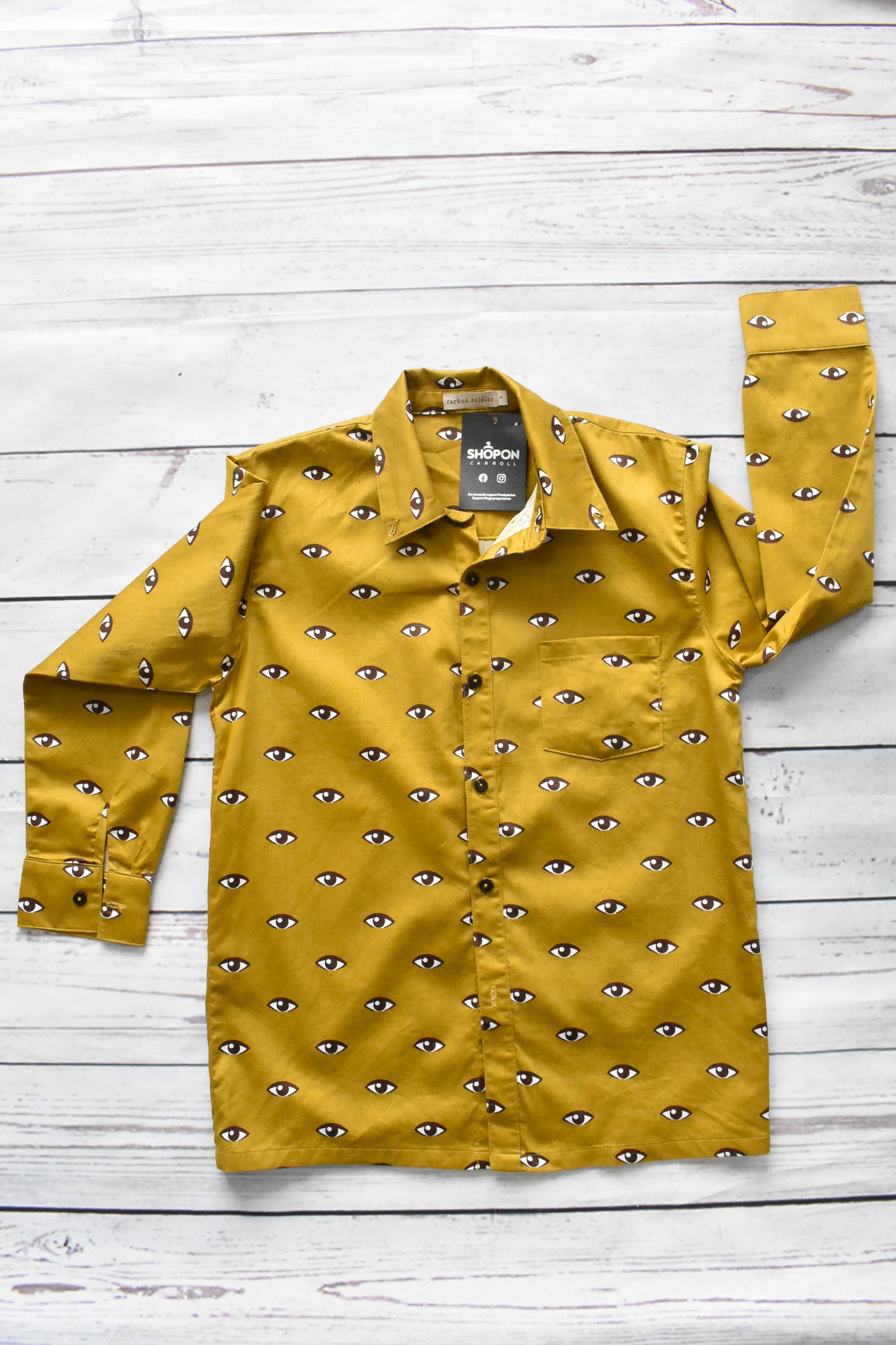 Carbon Soldier 100% cotton kids' shirt, size 8