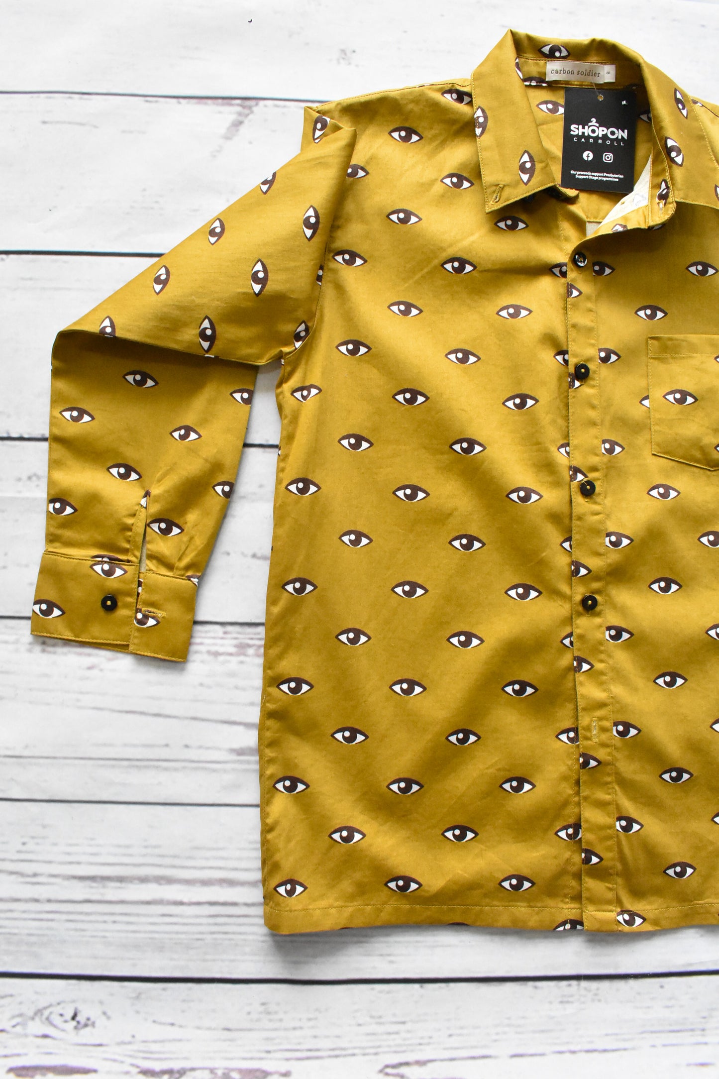 Carbon Soldier 100% cotton kids' shirt, size 8