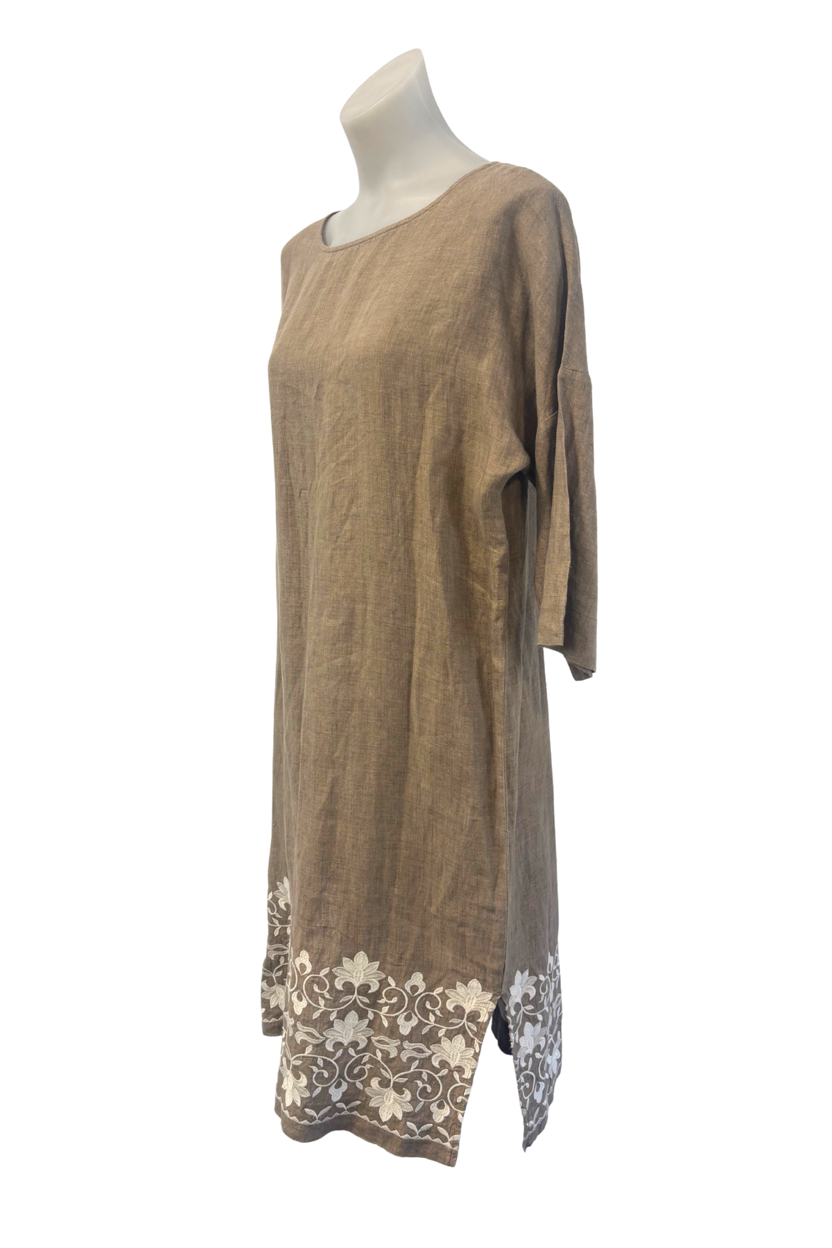 Sills brown linen dress, 12