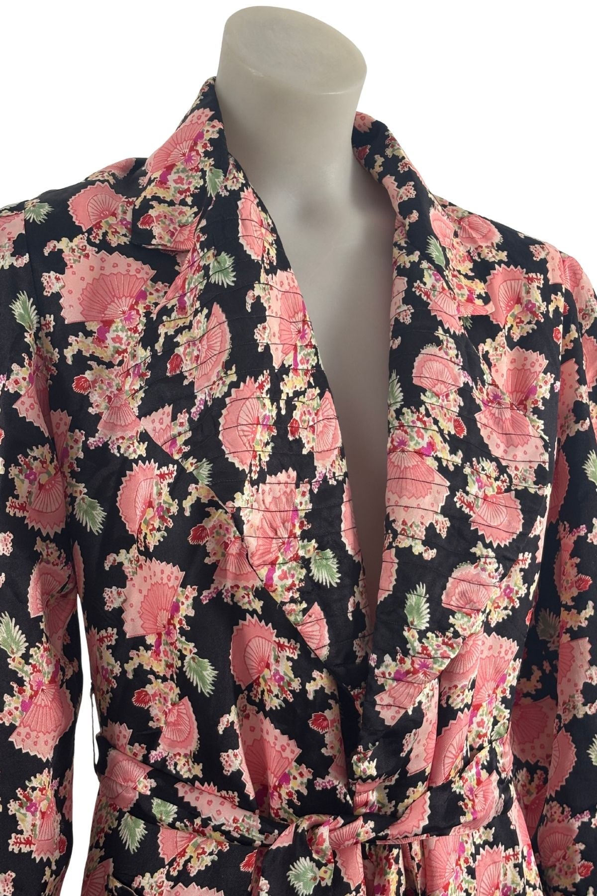 1940's/50's Beautiful silk satin dressing gown, OSFM