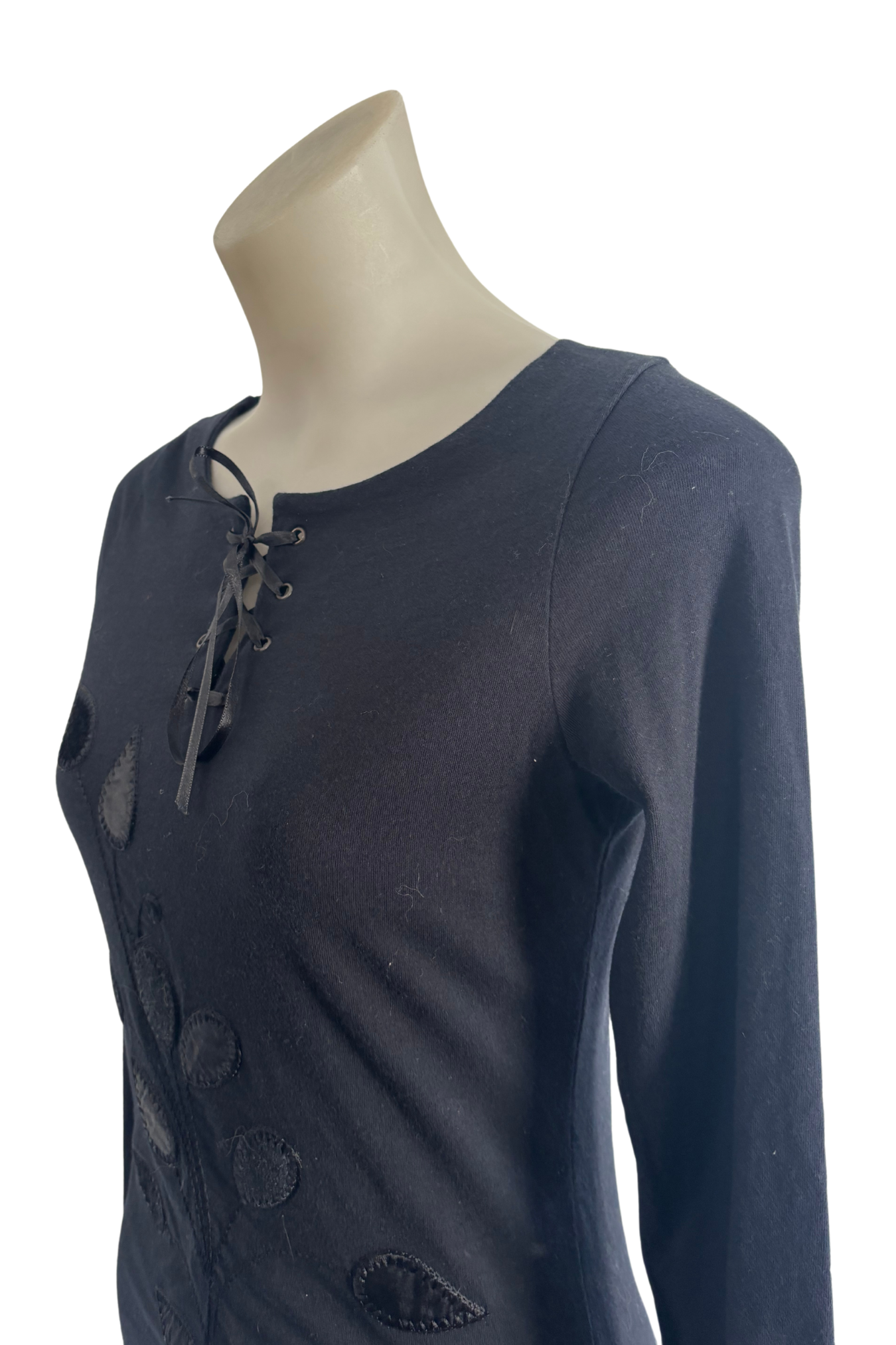 Per Una black tie up blouse, 10