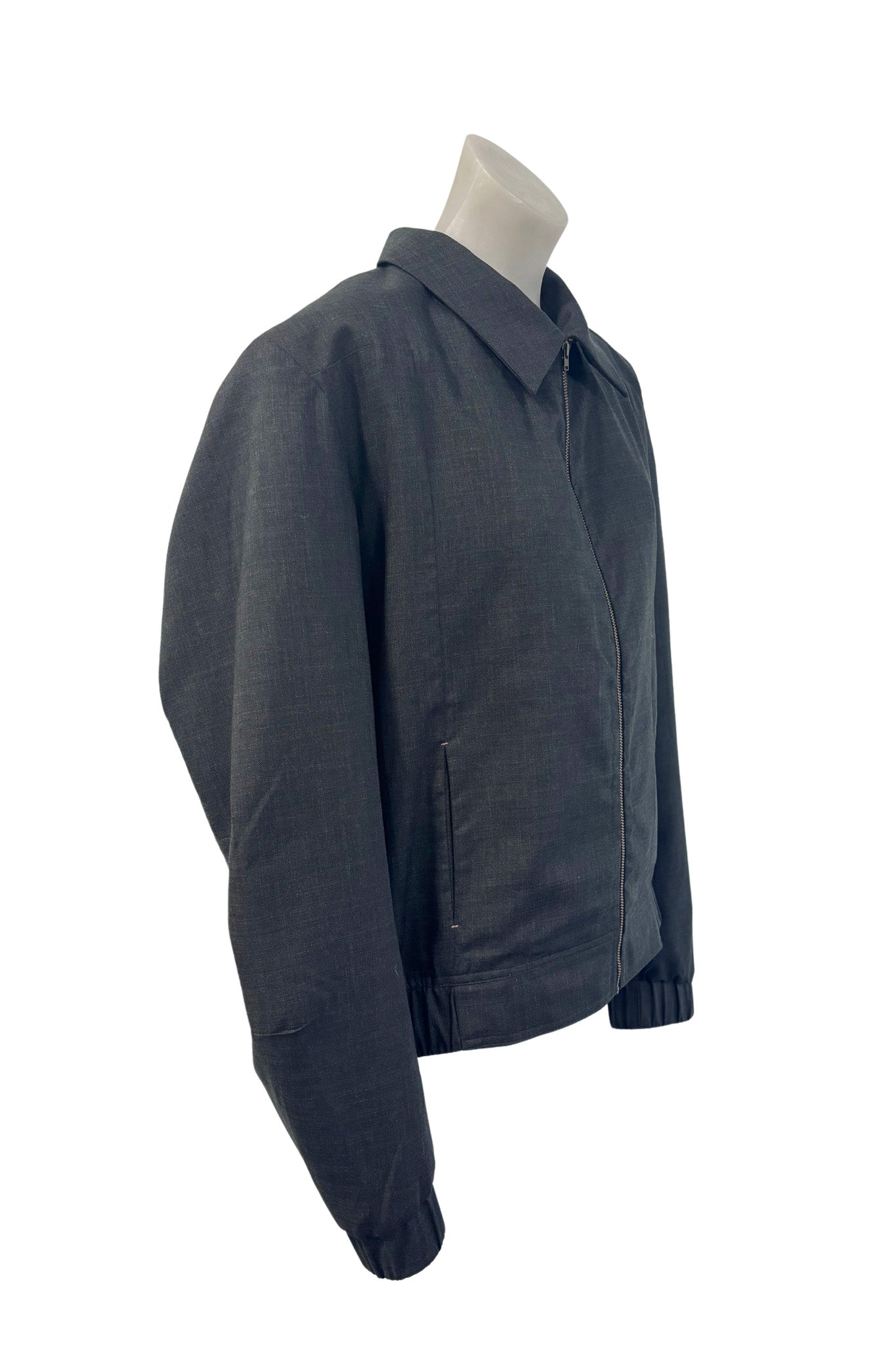 WORLD NZ made wool + silk blend jacket, L