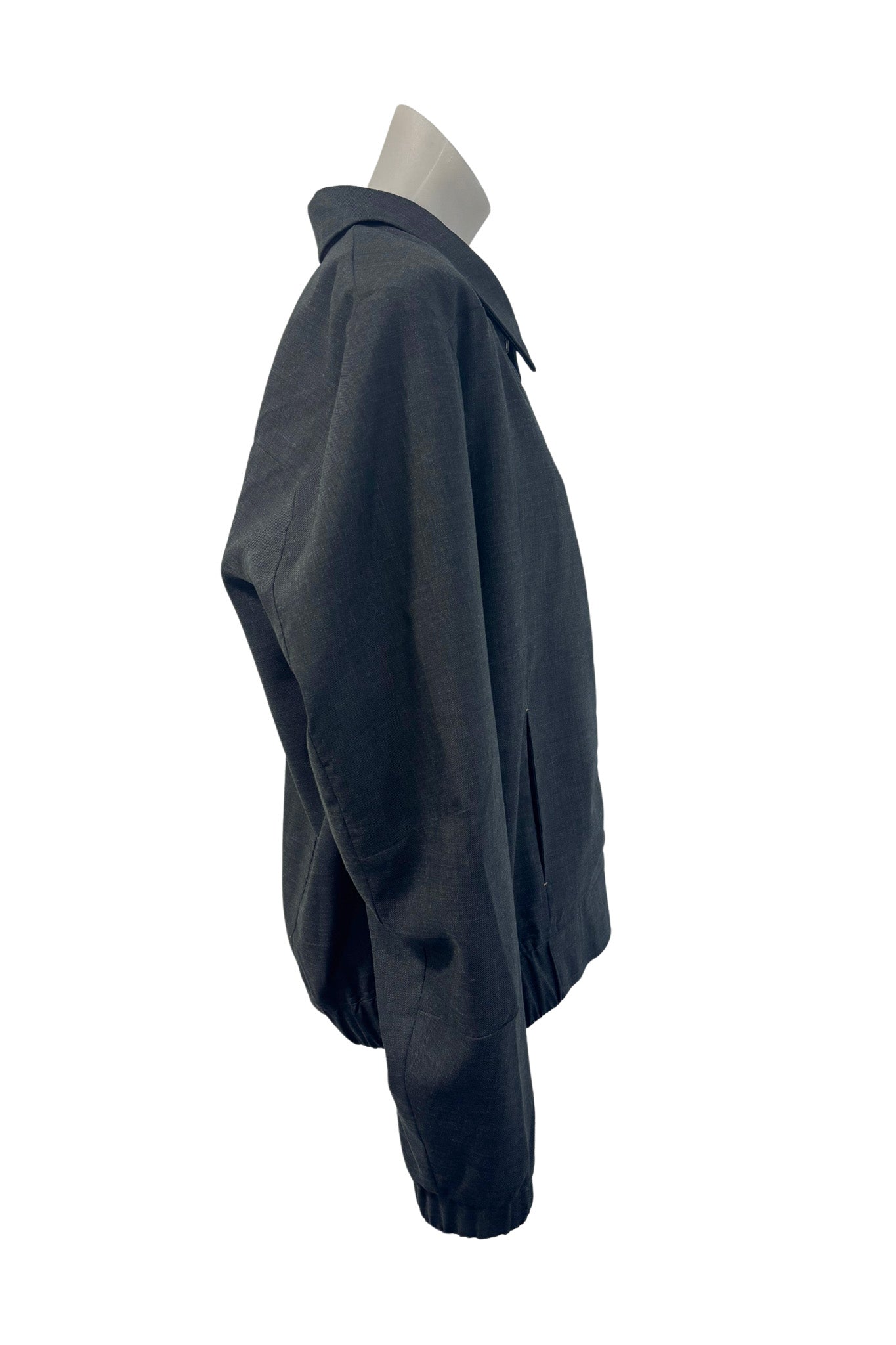 WORLD NZ made wool + silk blend jacket, L