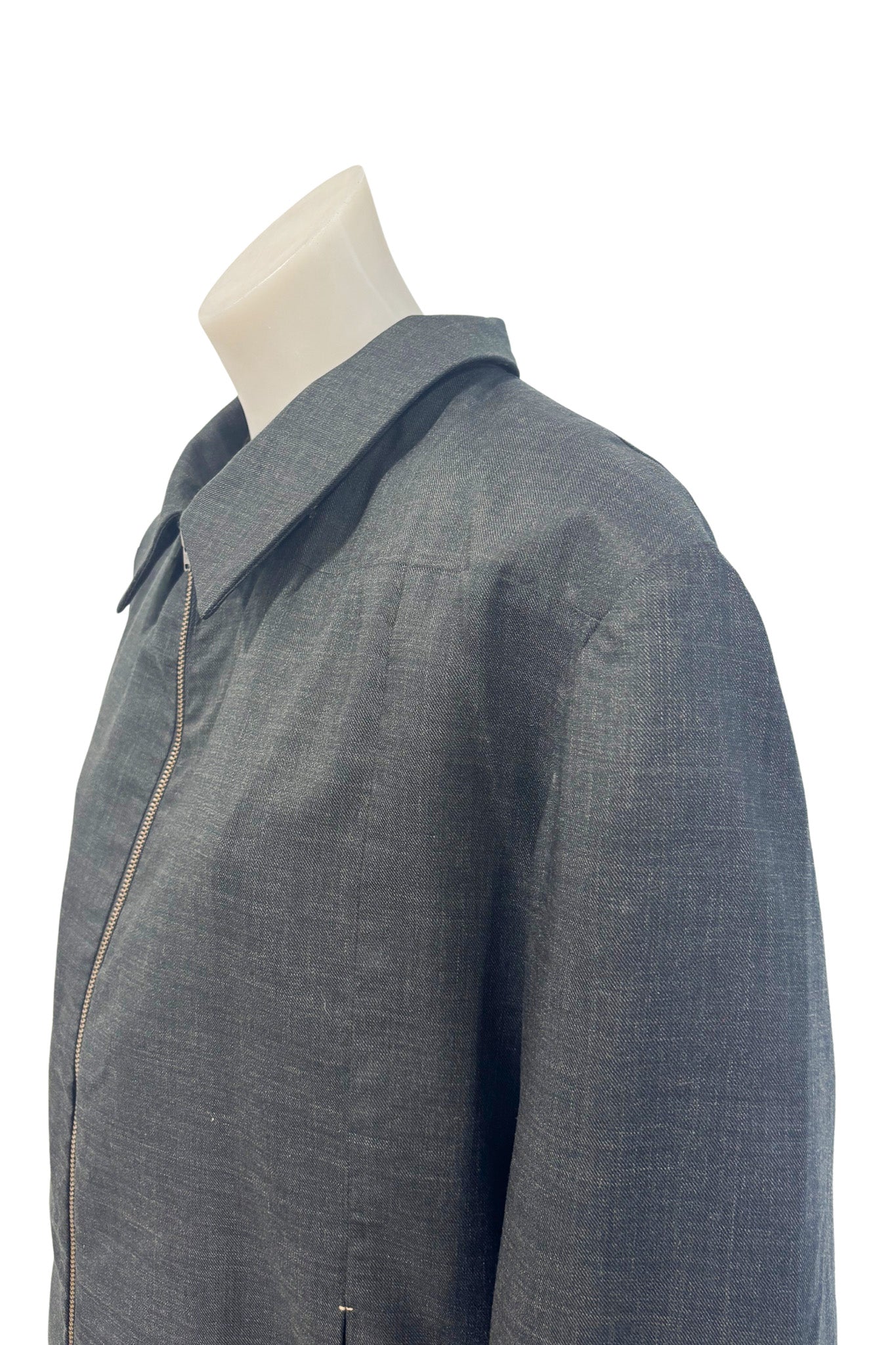 WORLD NZ made wool + silk blend jacket, L