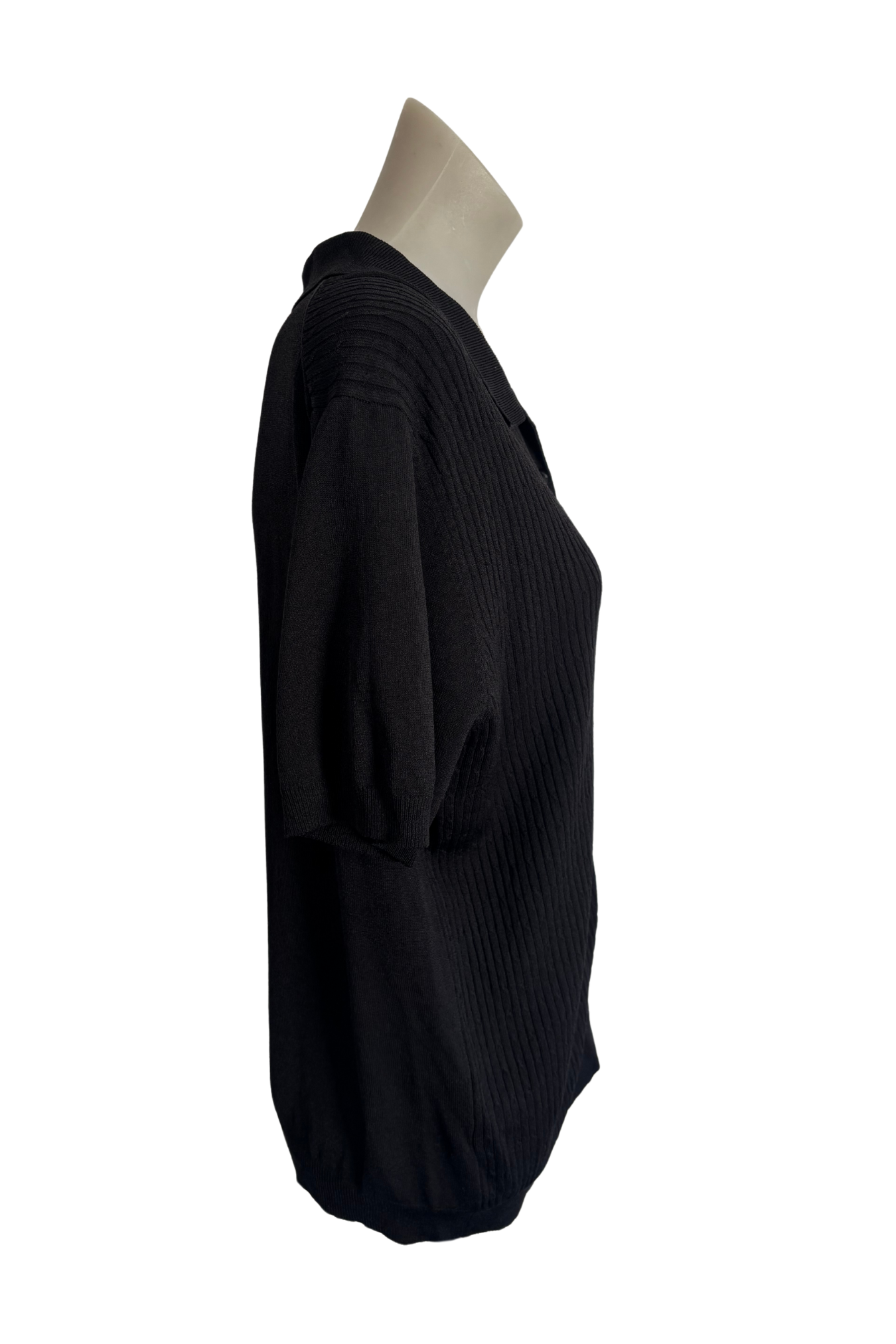 Stopover black knit blouse, M