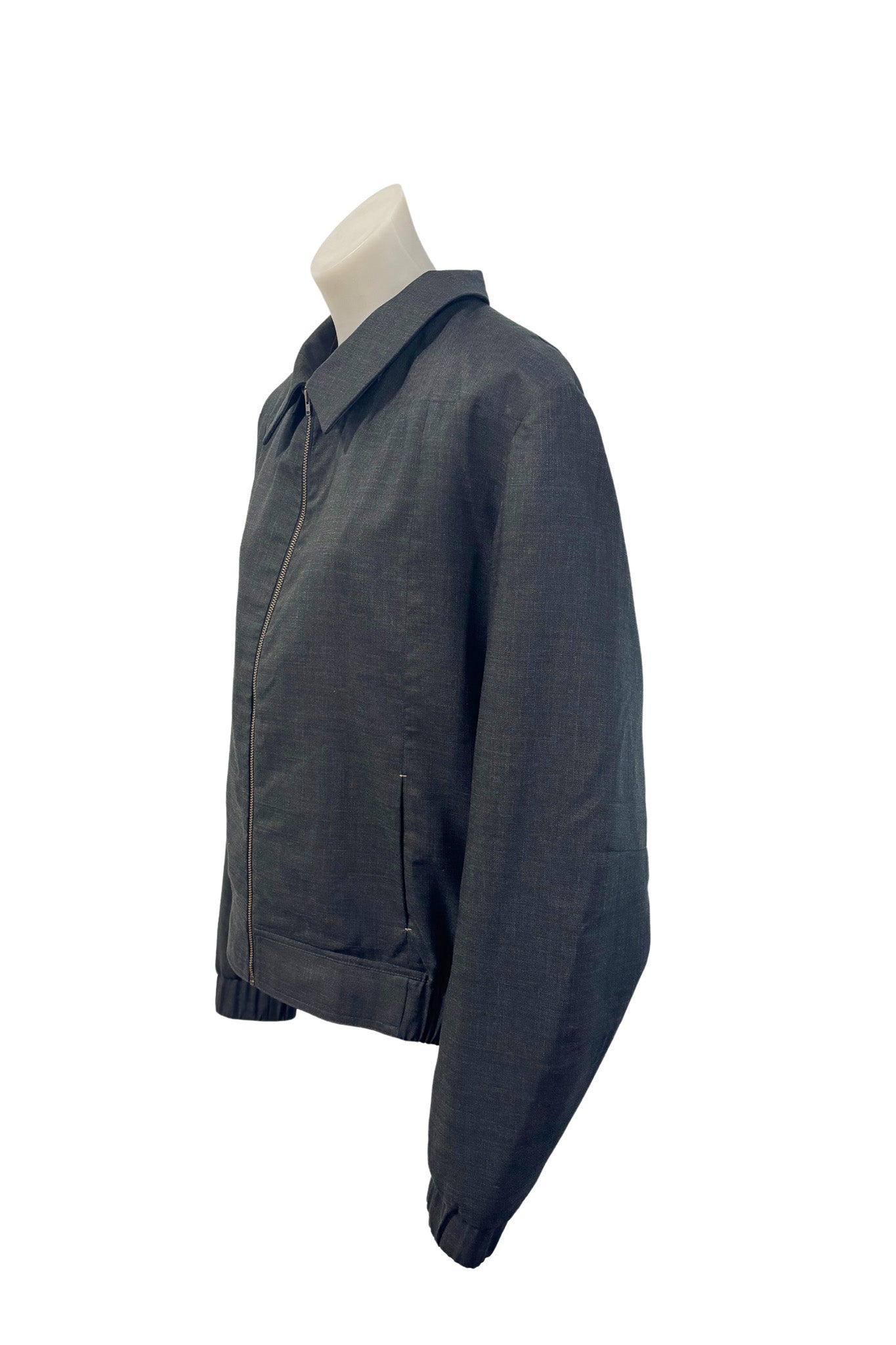 WORLD NZ made wool + silk blend jacket, L