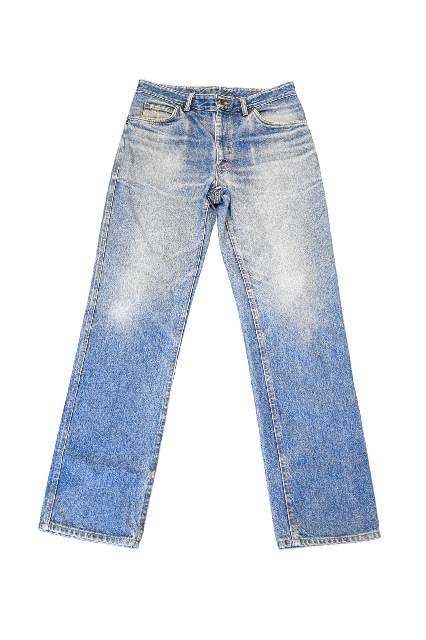 R.M. Williams straight cut light was denim jeans, 33R