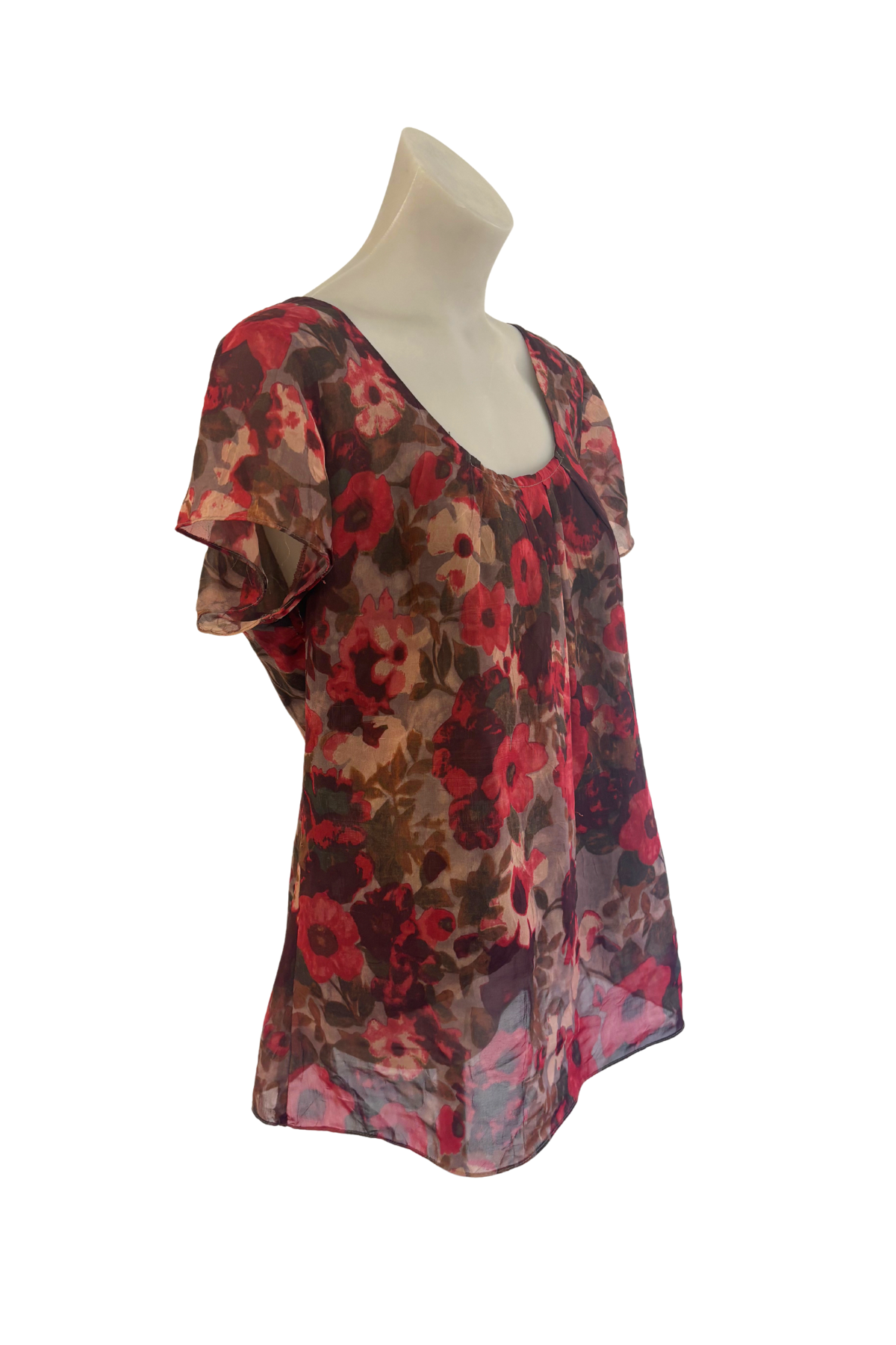 Wild South NZ made ink blot blouse, 14