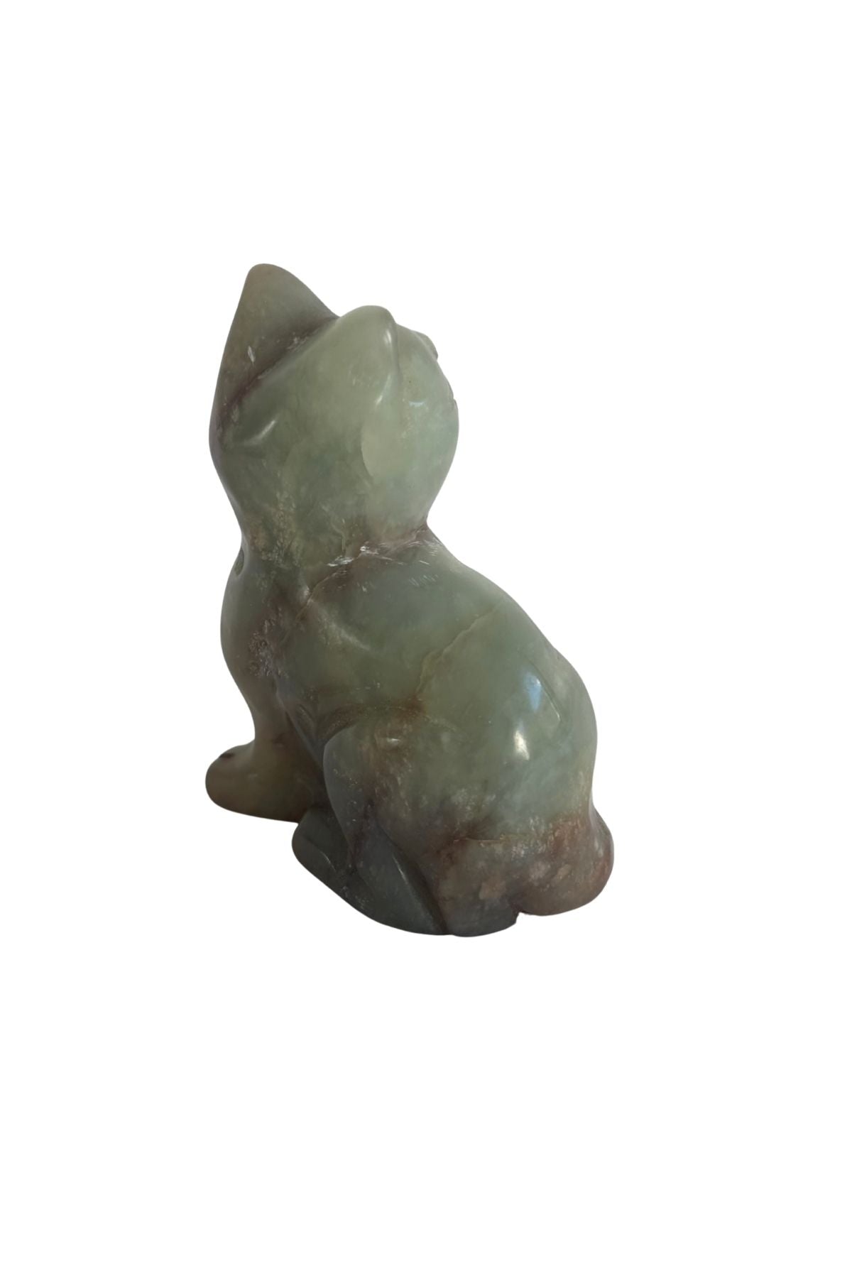 Jade cat paper weight