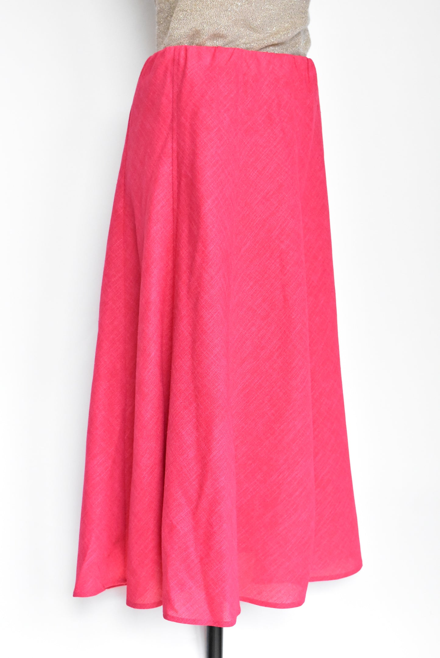 Classique bright pink A-line skirt, 12