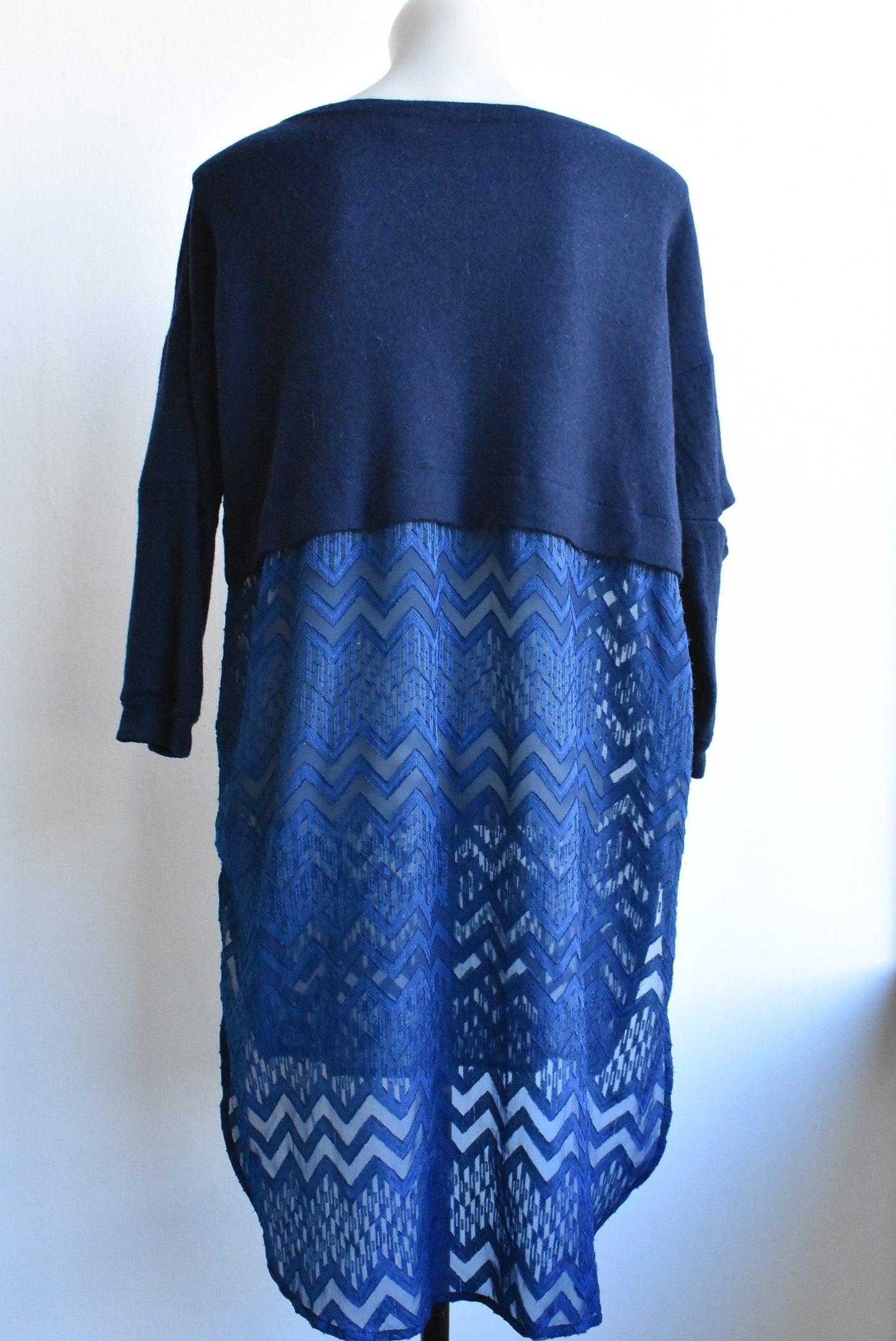 Libertine wool-blend blue dress, size 16