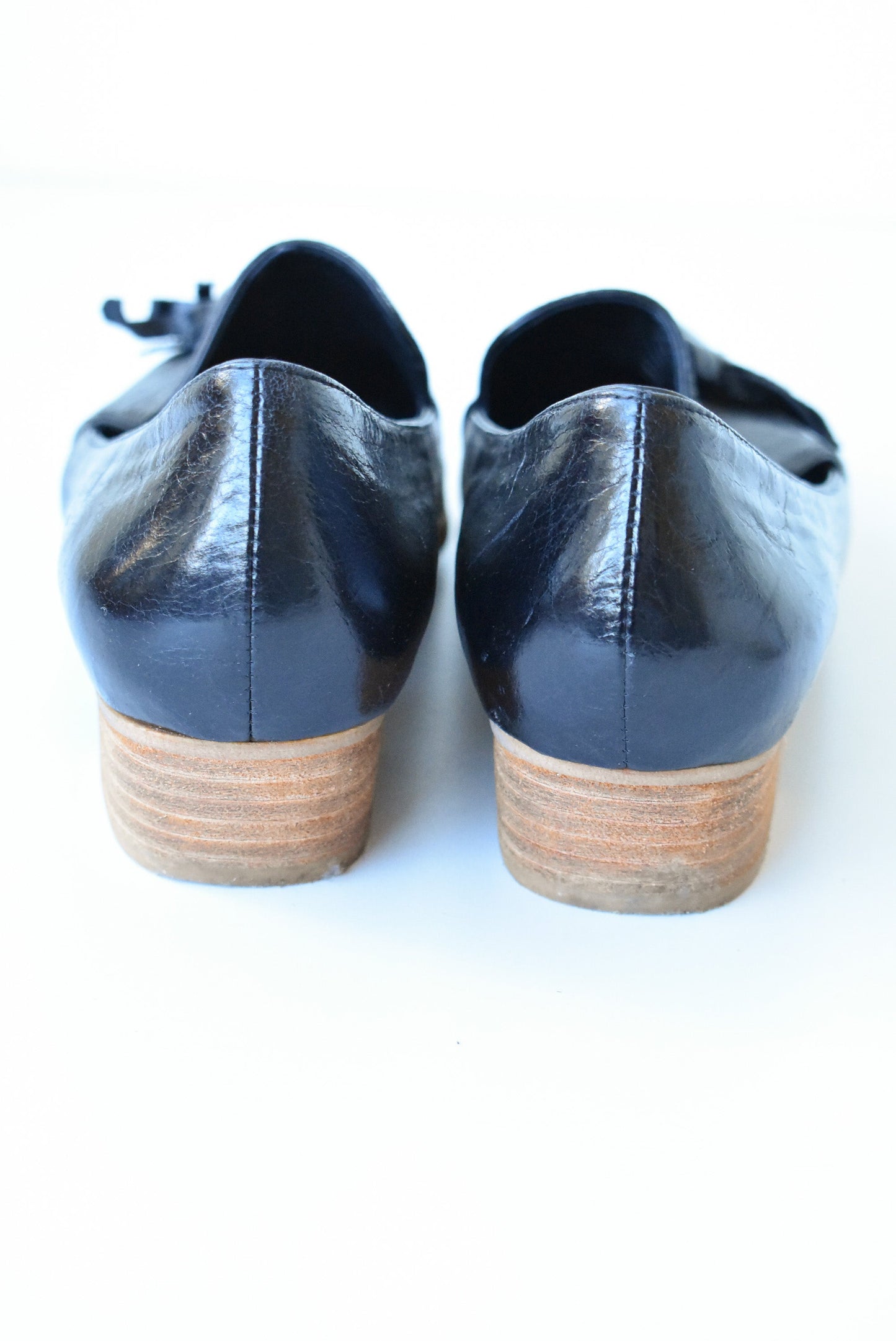 Miss Sofie black patent leather loafers, size 40