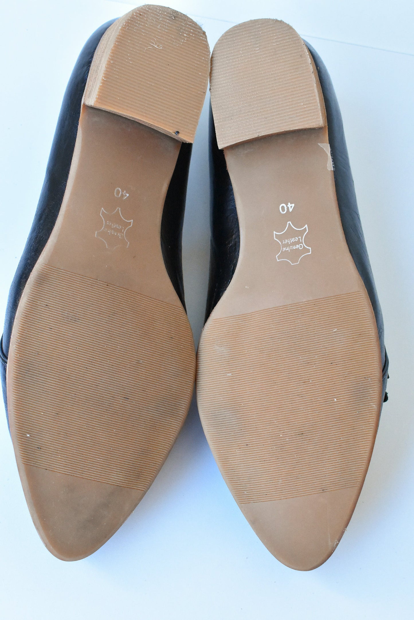 Miss Sofie black patent leather loafers, size 40