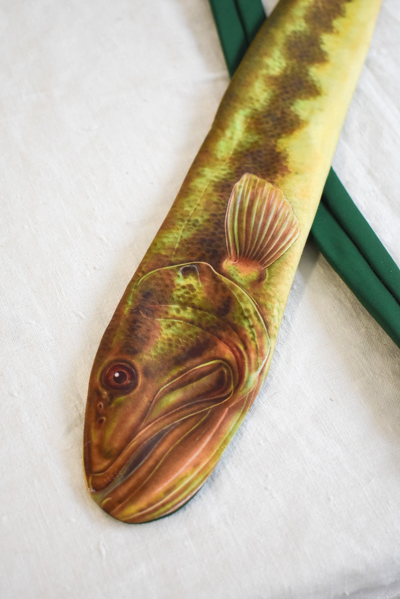 Ralph Martin vintage novelty Largemouth Bass tie