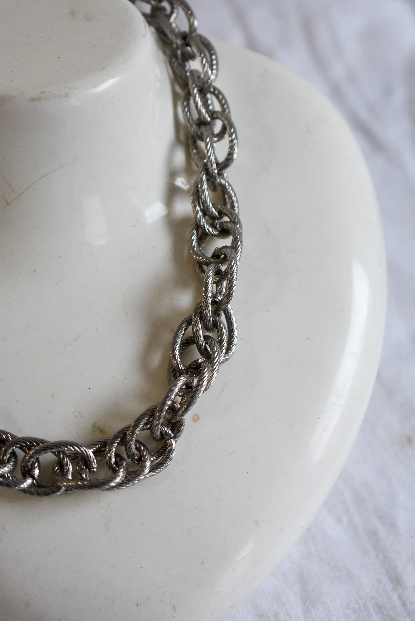 Braided chunky chain necklace