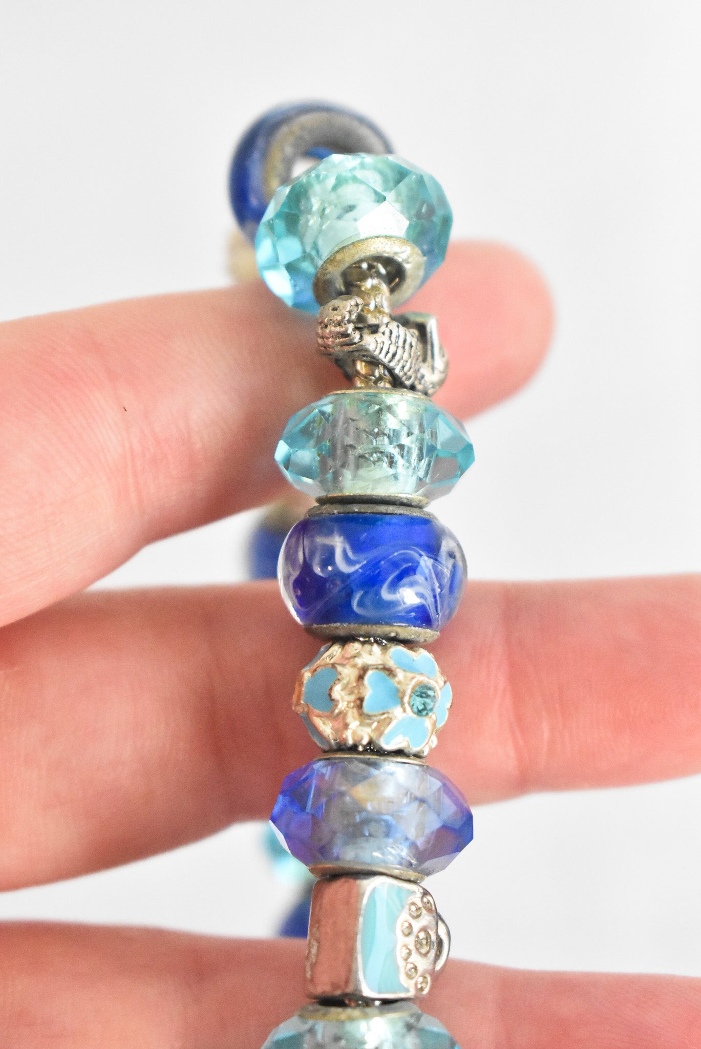 Beautiful 925 silver charm bracelet