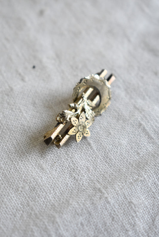 Antique silver pin