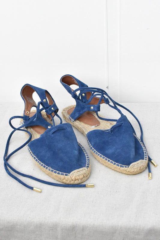 Country Road Blue Suede Strappy Sandals Size, 40 EU