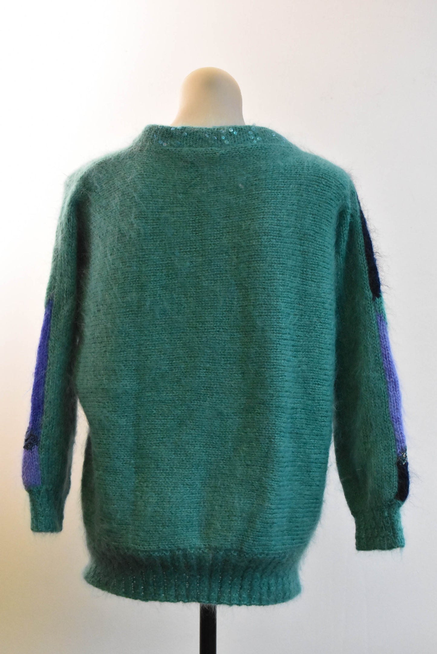 Green sparkly handknit Size small