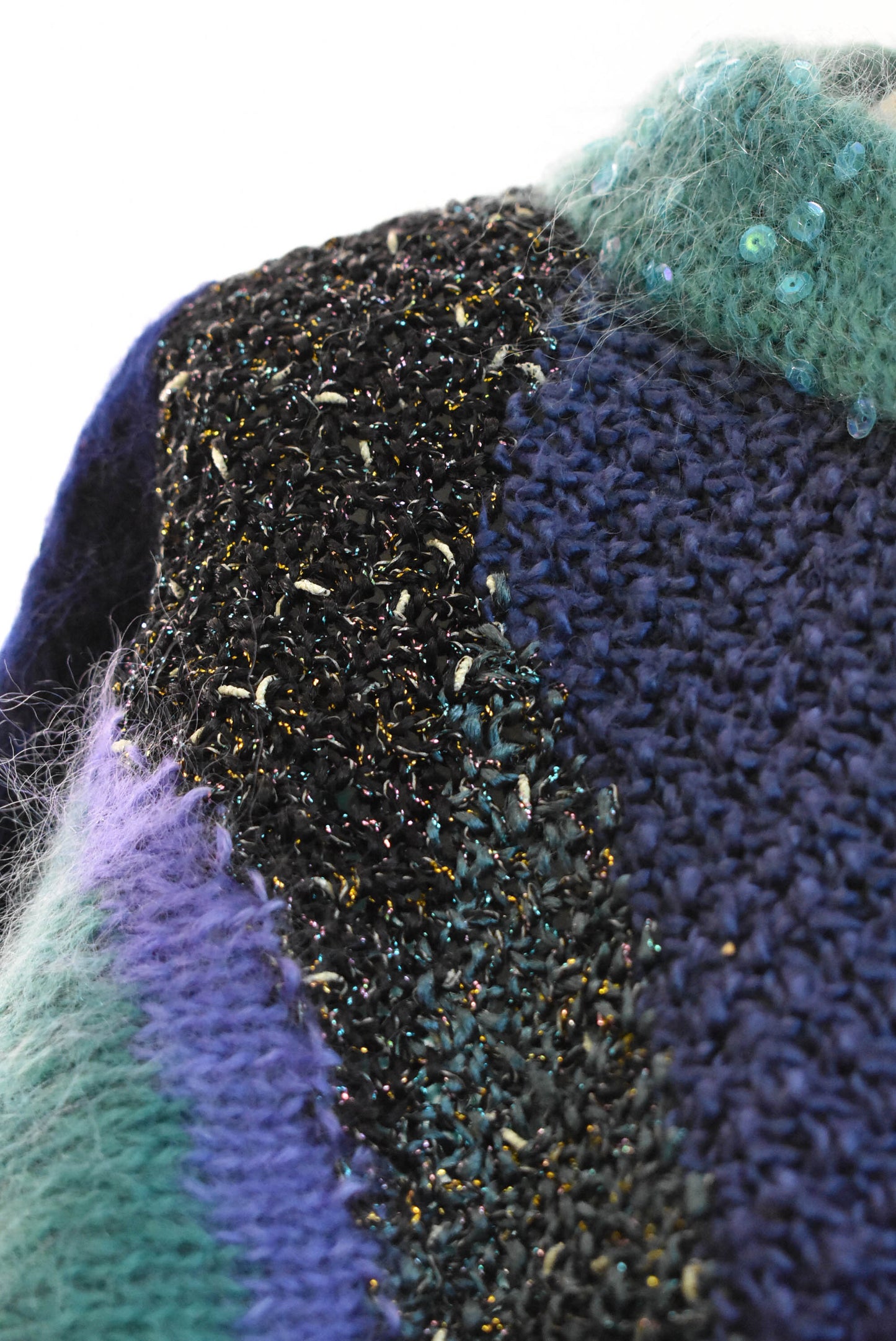 Green sparkly handknit Size small