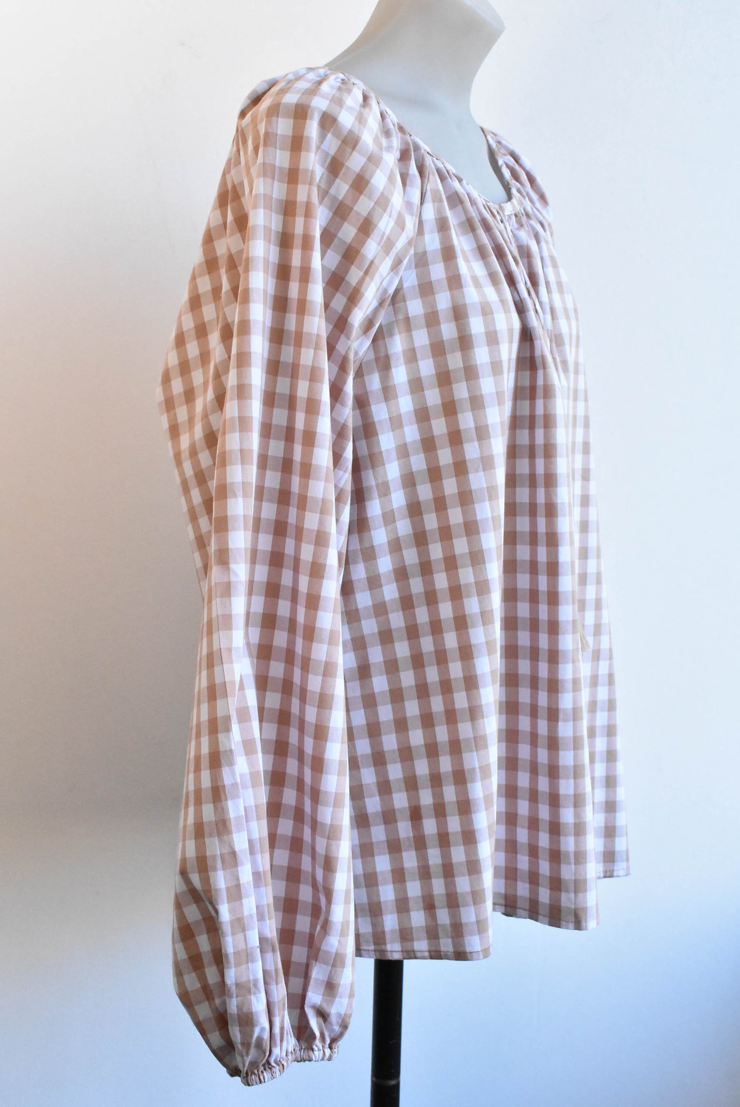 Spirit gingham top, size 14