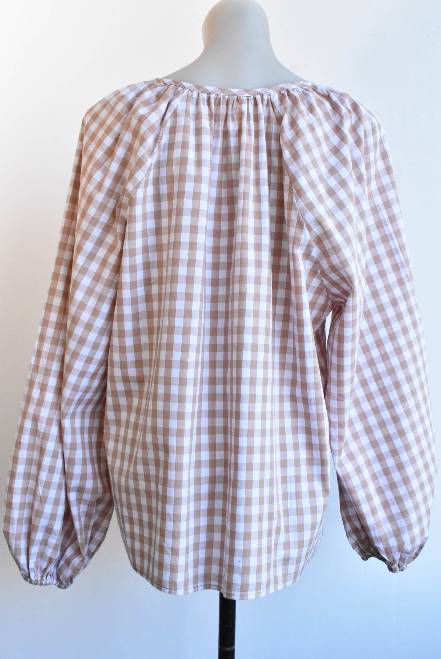 Spirit gingham top, size 14