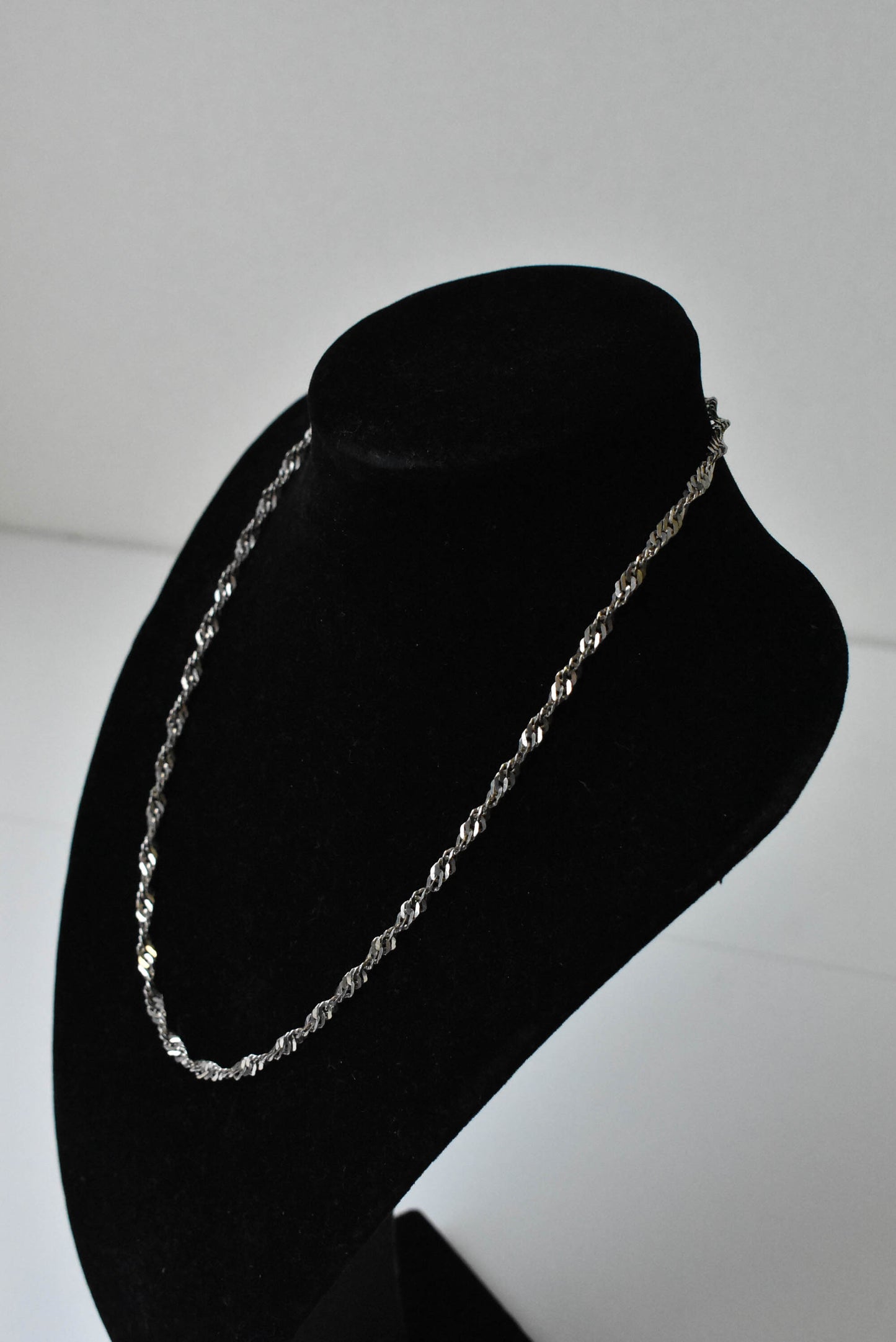 925 silver double helix chain