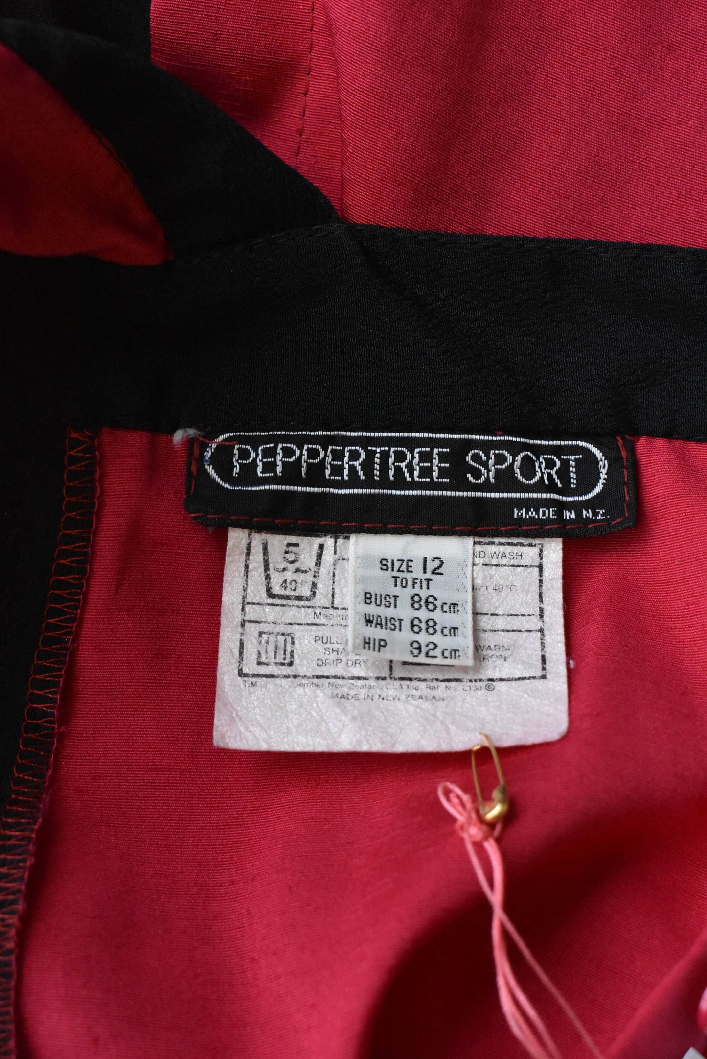 Peppertree sport red and black blouse