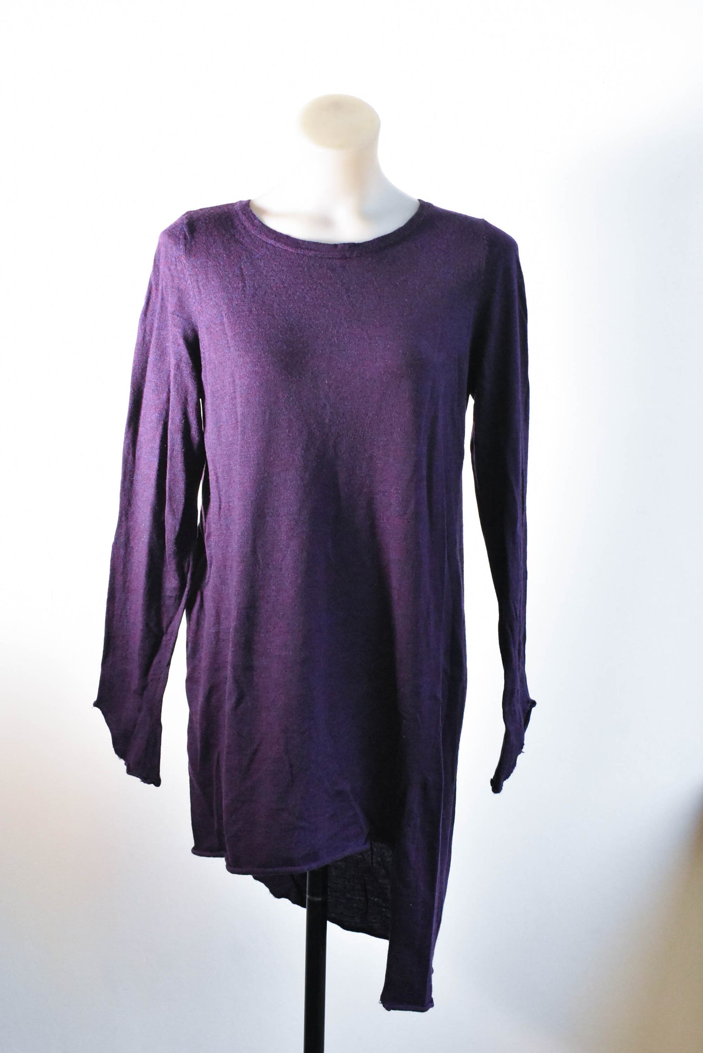 Soeur wool asymmetrical purple dress, size M
