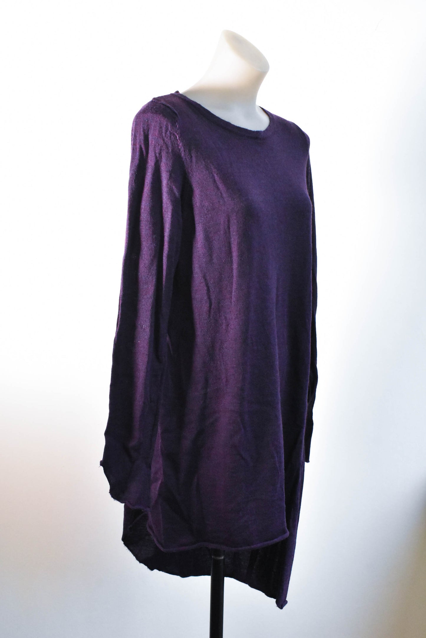 Soeur wool asymmetrical purple dress, size M