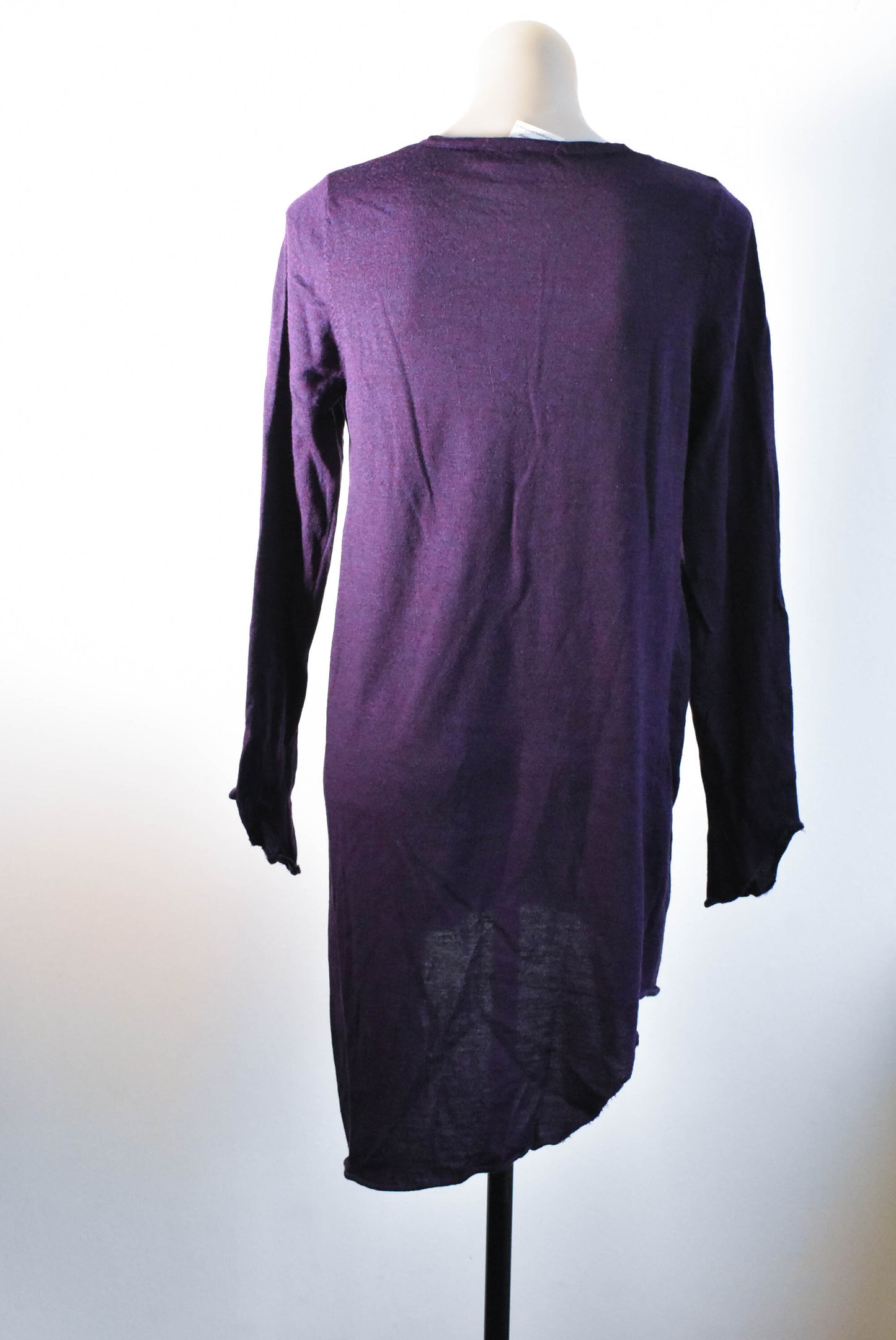Soeur wool asymmetrical purple dress, size M